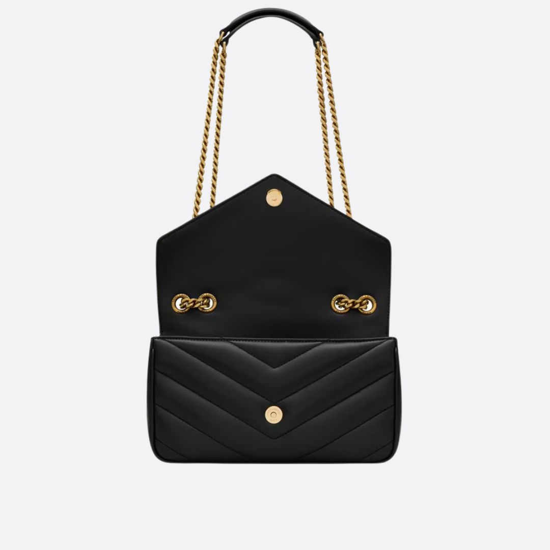 Bolso Saint Laurent LOULOU SMALL MATELASSÉ de cuero de cordero 19