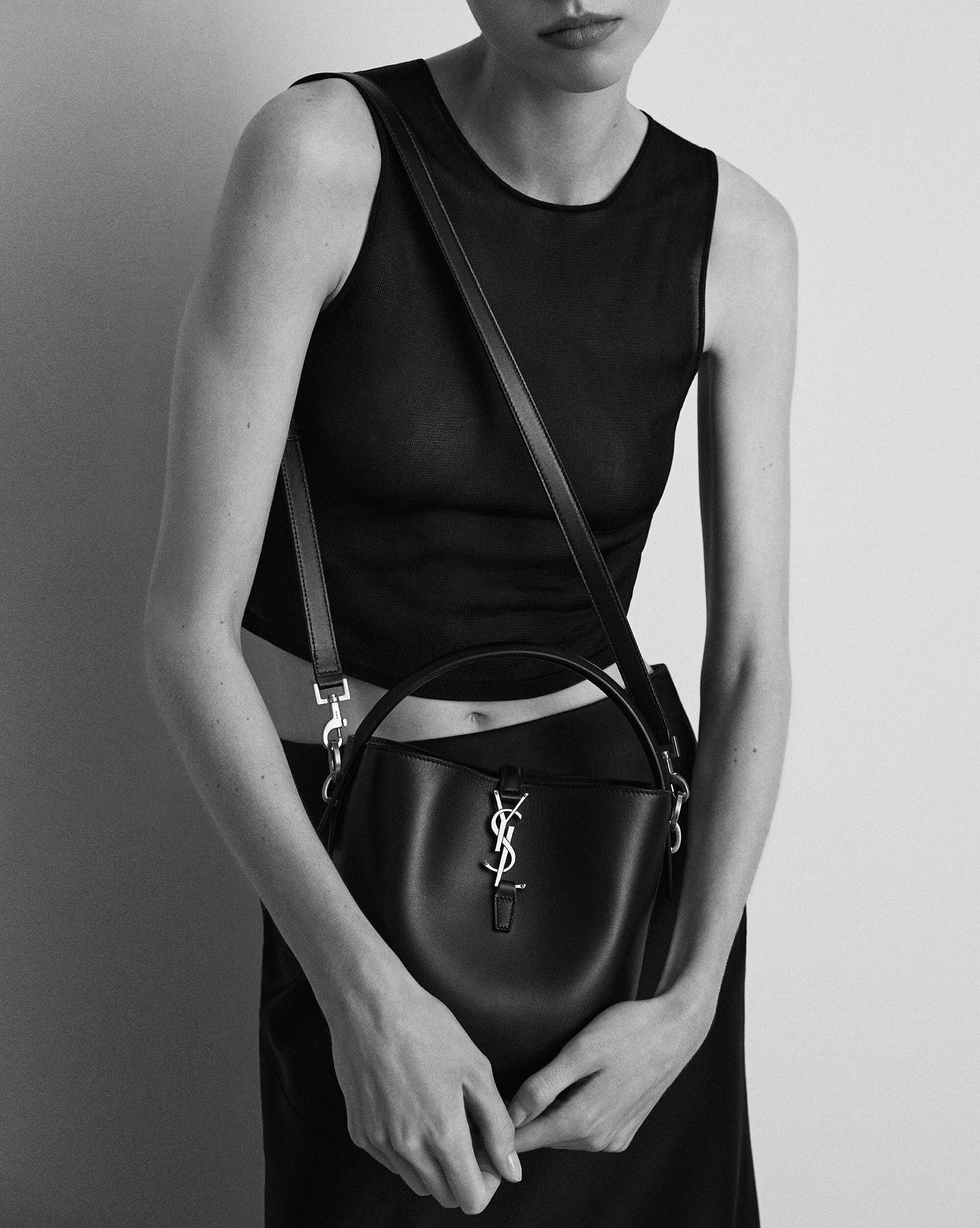 Bolso Saint Laurent LE 37 SMALL de cuero brillante 27