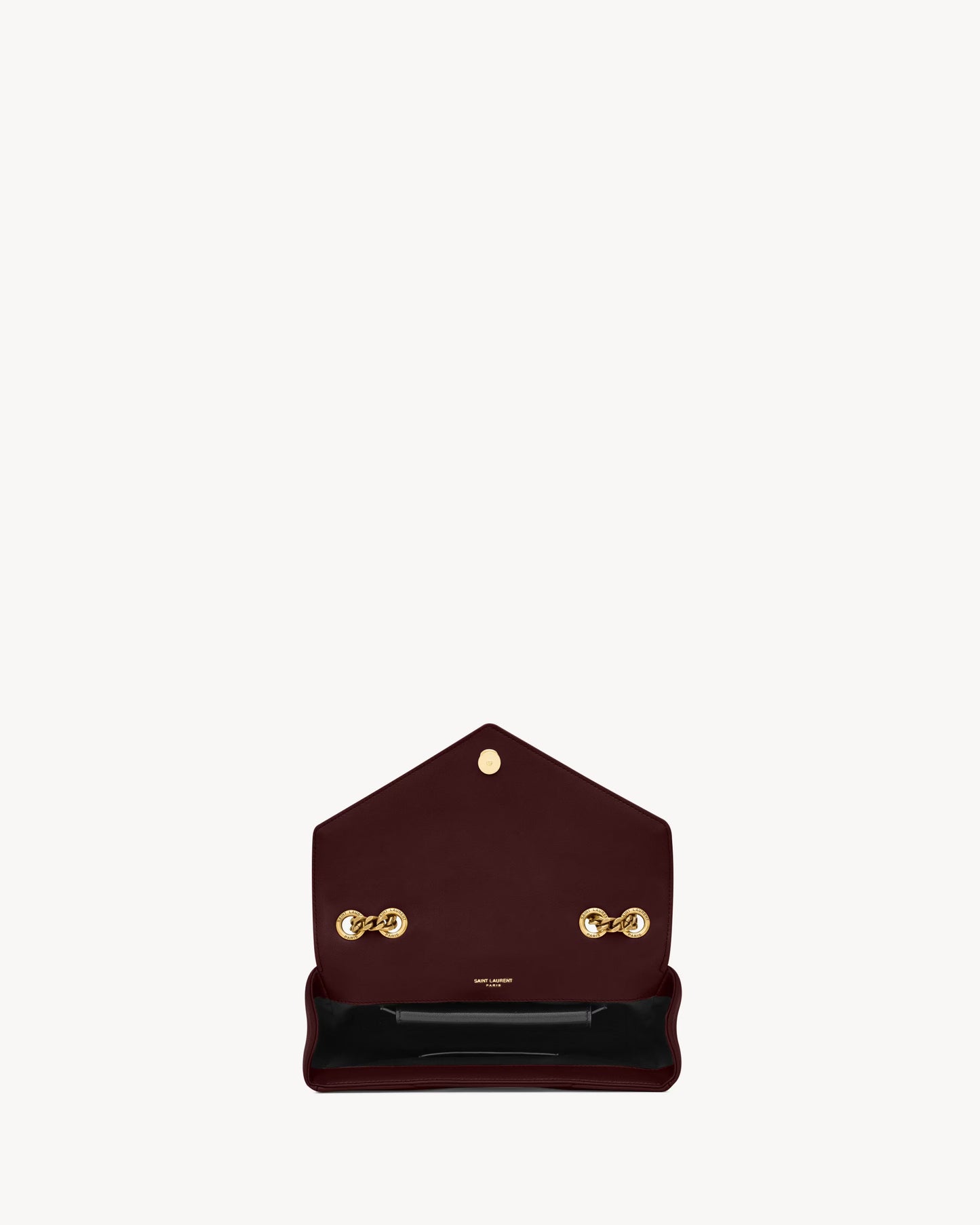 Bolso LOULOU Small Matelassé de cuero de cordero en burdeos – Saint Laurent 22
